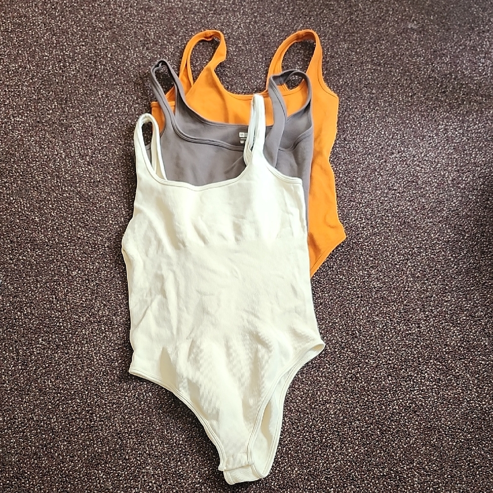 Women BodySuit Cream,  Nude Brown, and Orange TANK TOPS